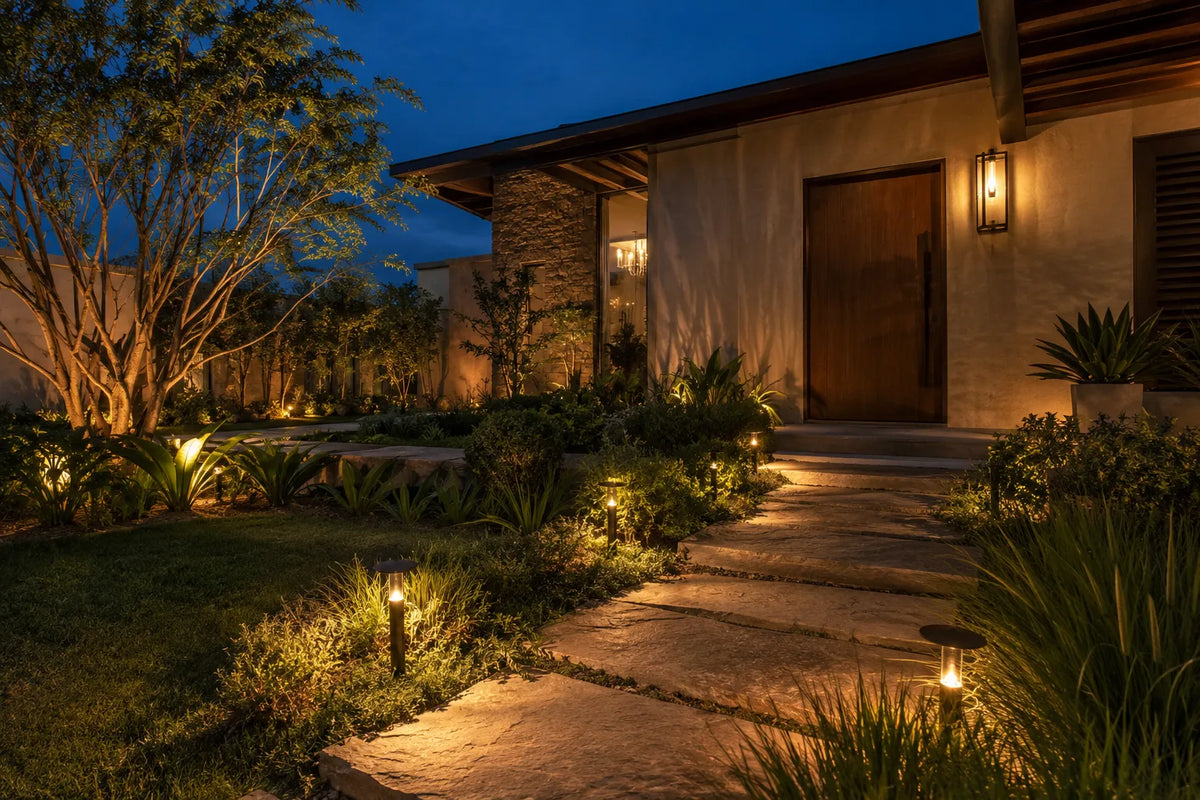 Iluminação para Área Externa e Jardim: Como Escolher Luminária Solar e Arandela
