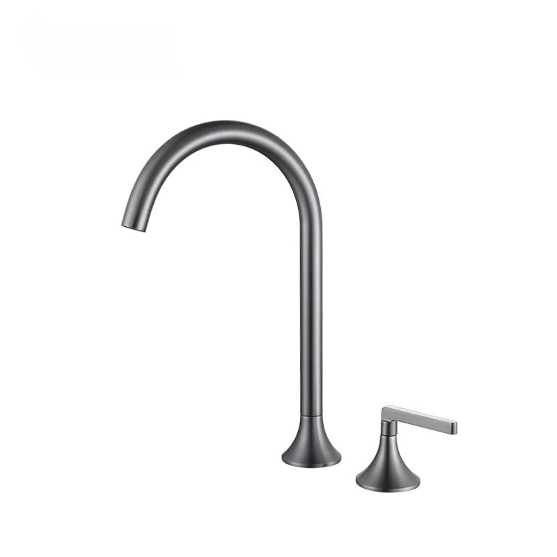 Torneira Monocomando Minimalista em Aço Inox com Bico Giratório 360°