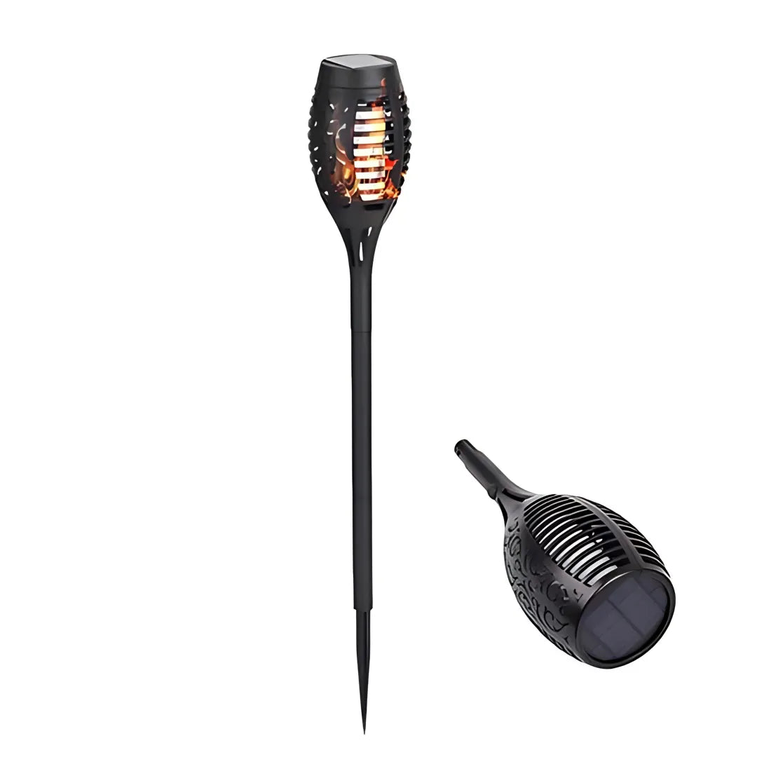 Tocha Solar LED Impermeável para Jardim - Iluminação Sustentável e Sofisticada