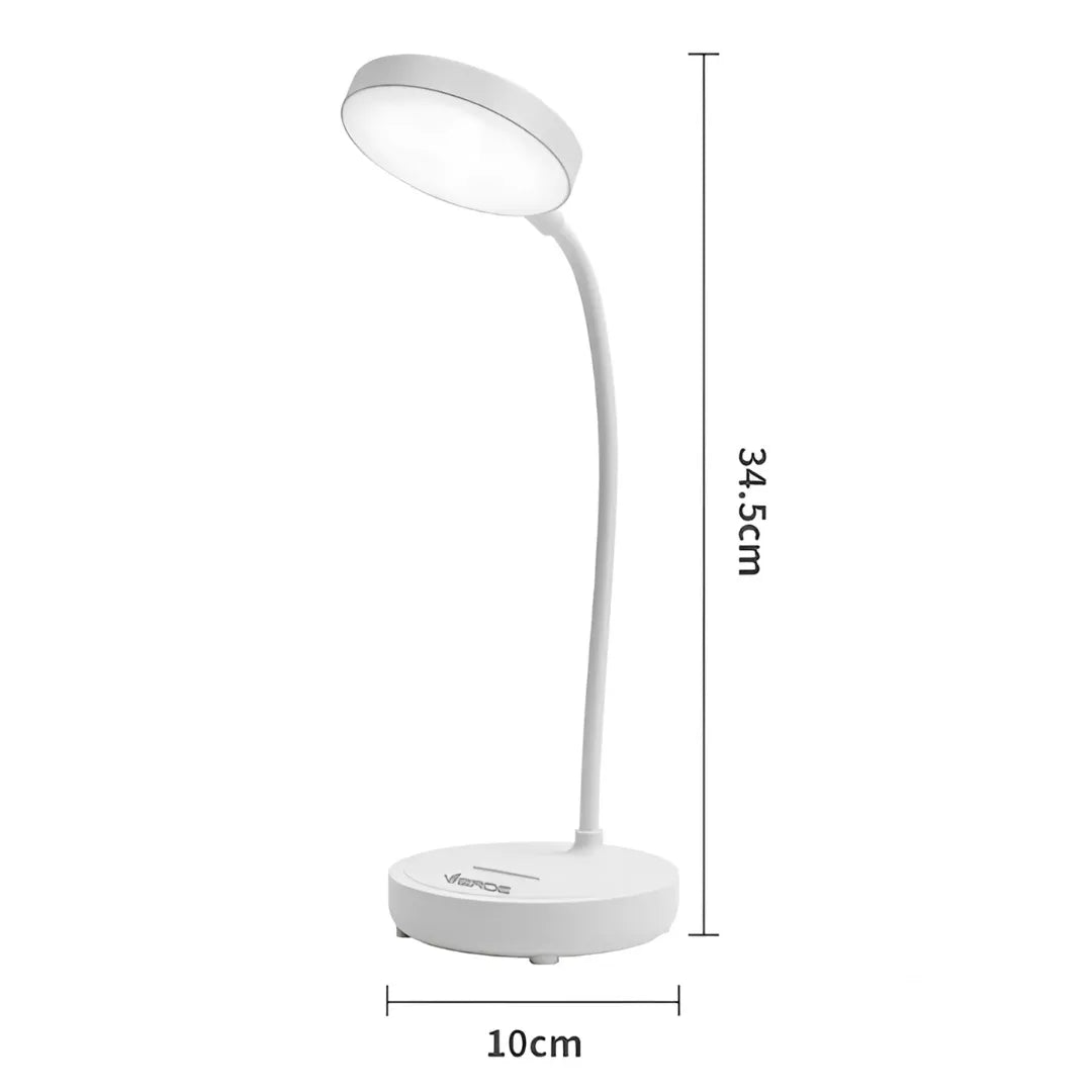 Luminária de Mesa LED Sem Fio Recarregável – Iluminação Touch com Proteção Ocular