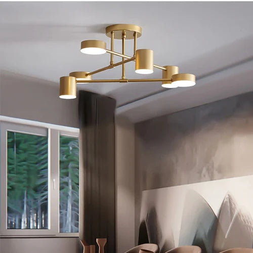 Luminária de Teto LED Triplo Design Moderno e Sofisticado