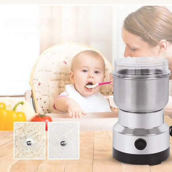 Moedor de Café e Grãos Elétrico Inox 150W – Durável e Compacto