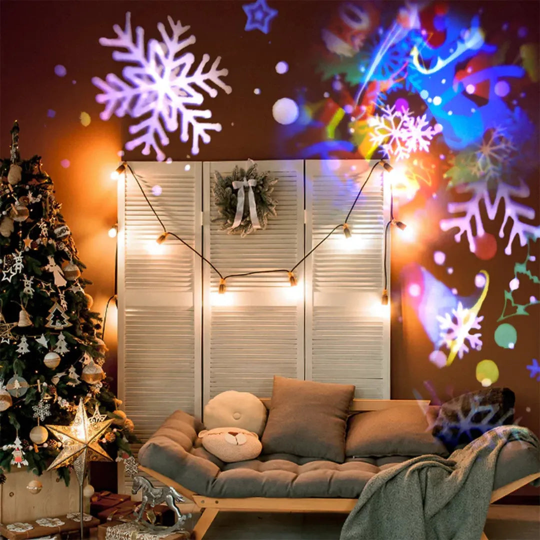 Projetor Natalino - Crie um Espetáculo de Luzes com Instalação Sem Fios