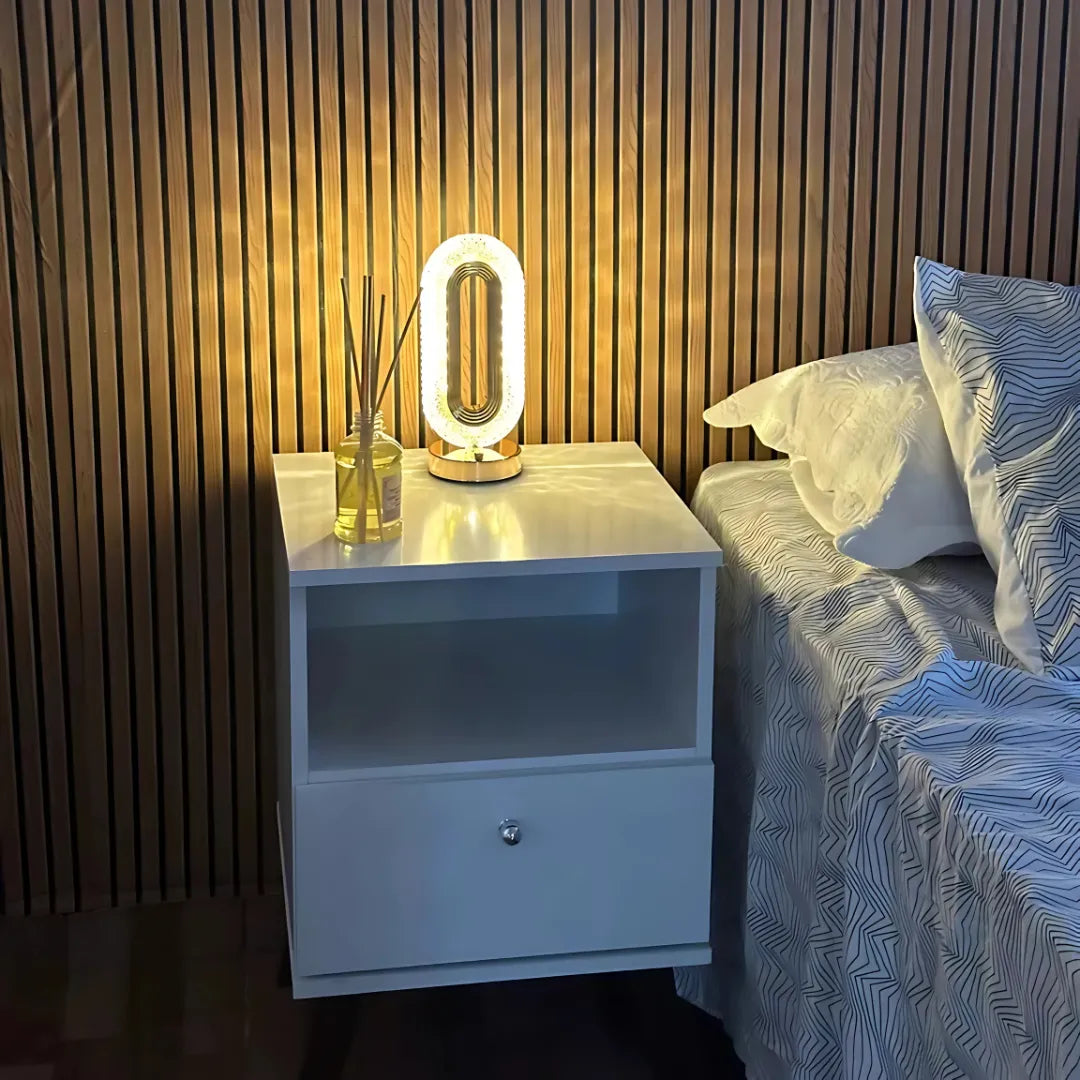 Luminária de Mesa LED Cristal Luxo – Design Sofisticado e Iluminação Personalizada