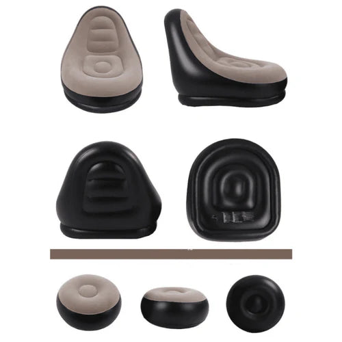 Poltrona Inflável Anatômica com Puff