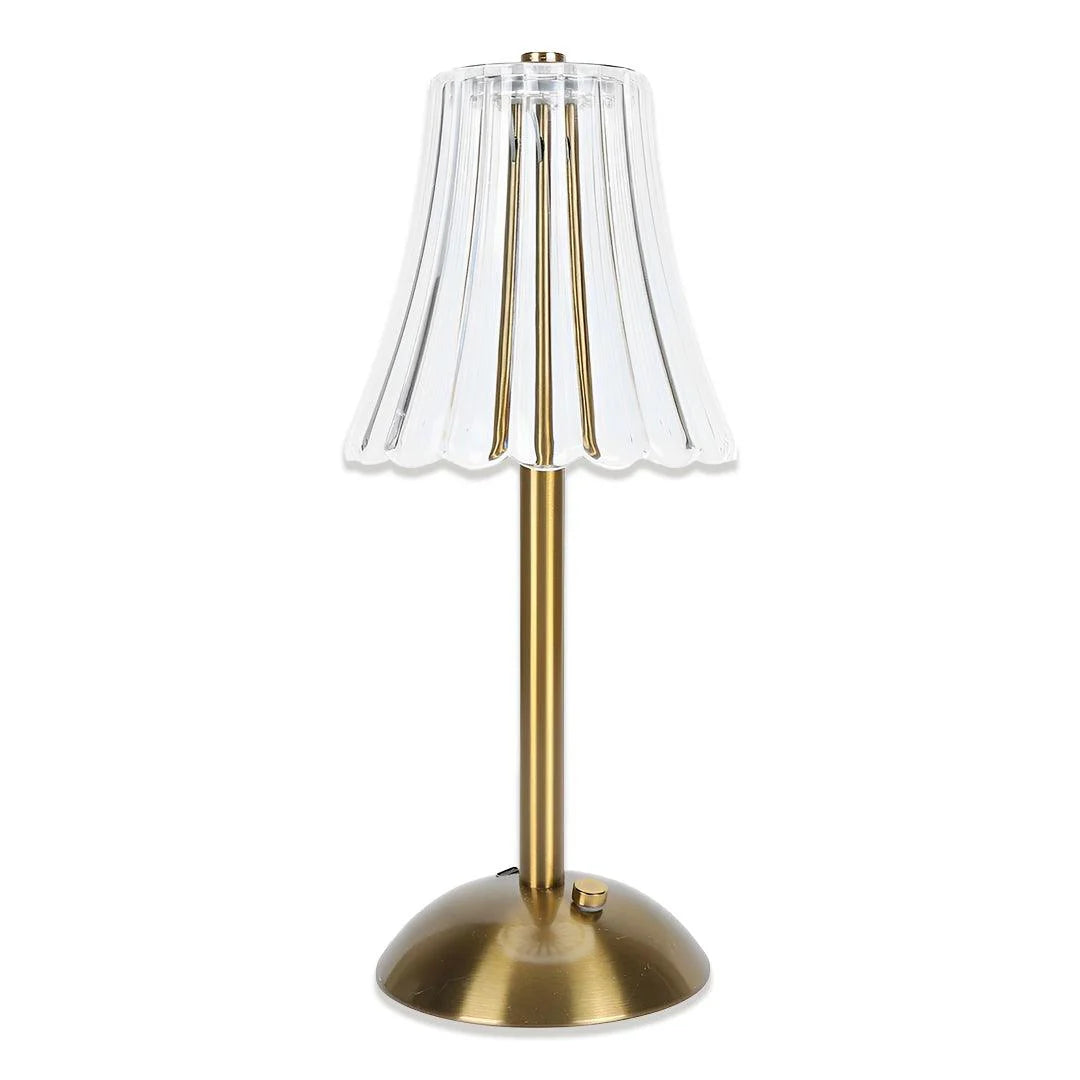 Abajur Portátil de Cristal com Sensor de Toque Sem Fio