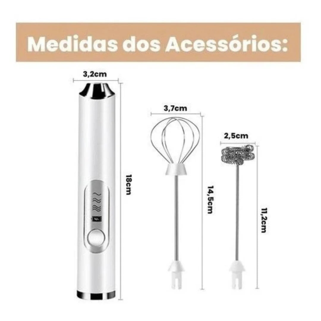 Batedor e Misturador Mixer Elétrico 2 em 1