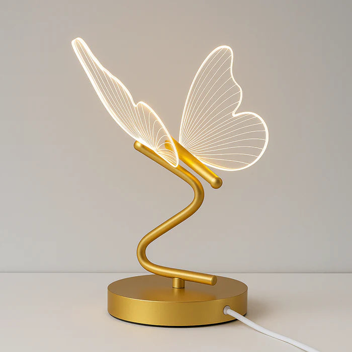 Luminária de Mesa LED Borboleta – Design Moderno