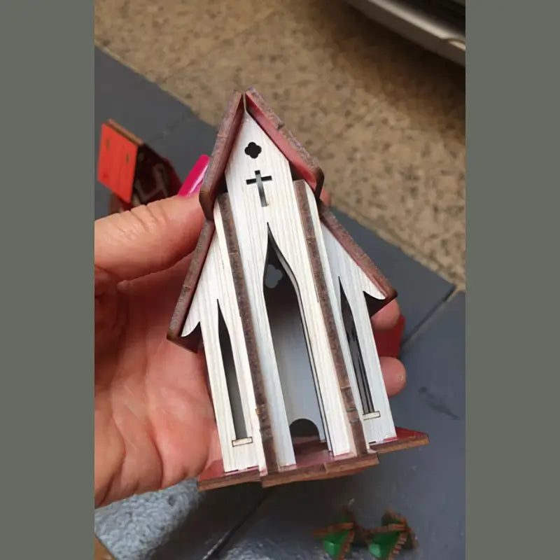 Vila Natalina Decorativa com 5 Casas Encanto e Magia para Sua Decoração de Natal