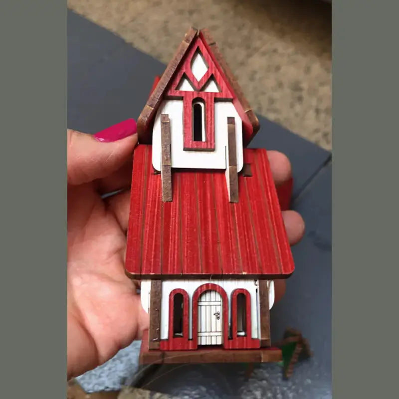 Vila Natalina Decorativa com 5 Casas Encanto e Magia para Sua Decoração de Natal