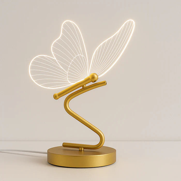 Luminária de Mesa LED Borboleta – Design Moderno