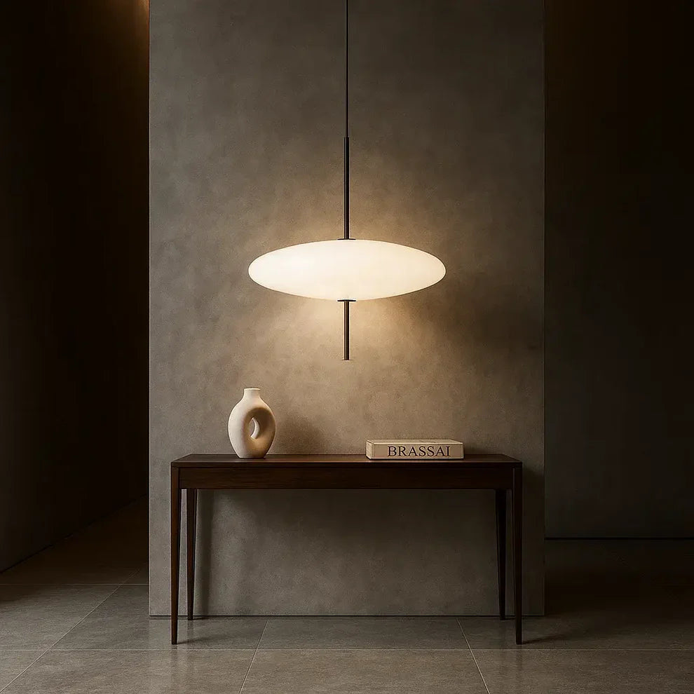 Luminária Pendente Disco Oval