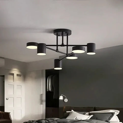 Luminária de Teto LED Triplo – Design Moderno e Sofisticado