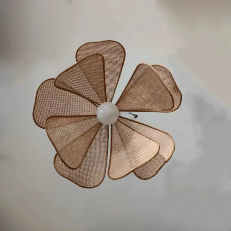 Luminária Pendente Minimalista Rattan