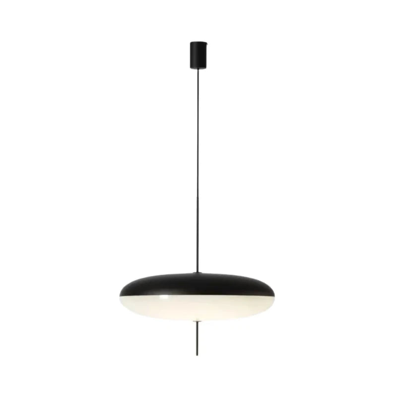 Luminária Pendente Disco Oval Minimalista