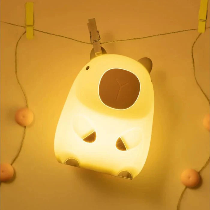 Luminária LED Capivara Portátil – Luz Suave e Design Encantador