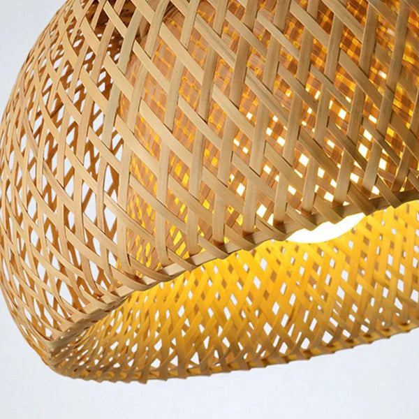 Luminária Pendente Bambu Rattan Loom — Toque de sofisticação natural