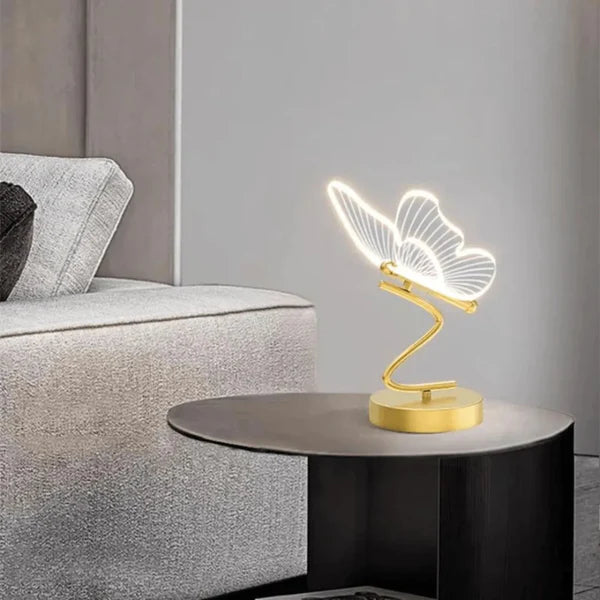 Luminária de Mesa LED Borboleta – Design Moderno