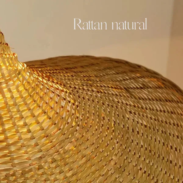 Luminária Pendente de Bambu Hat