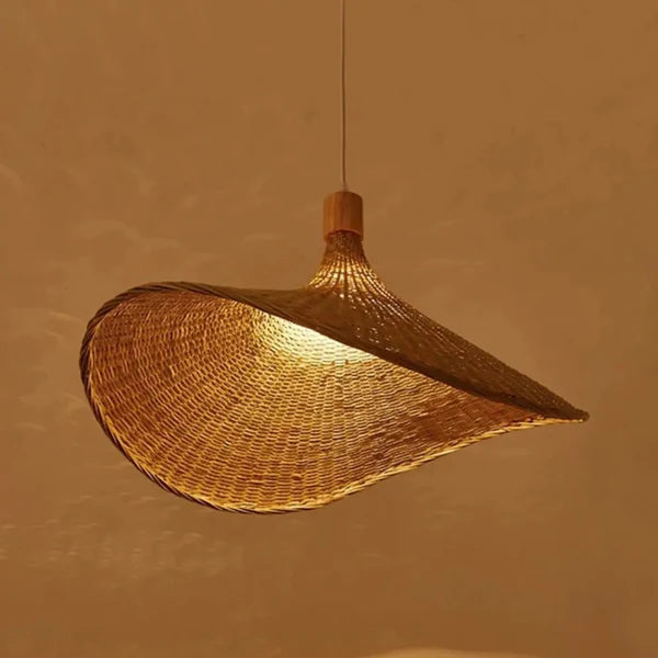 Luminária Pendente de Bambu Hat