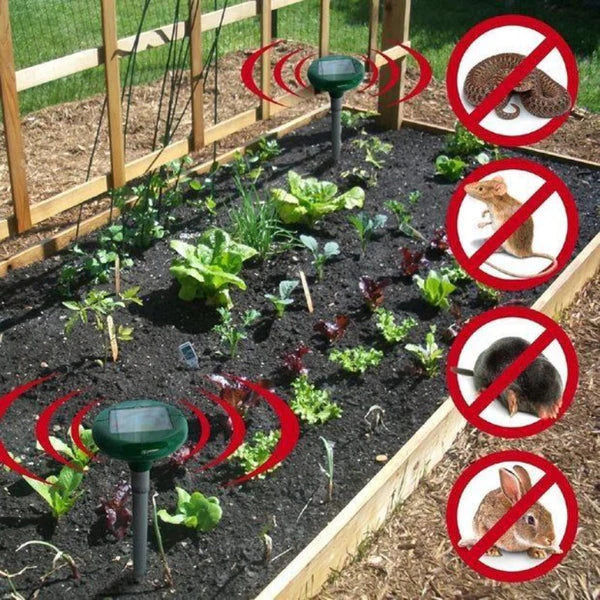 Repelente Solar Ultrassônico à Prova d’Água Espanta Pragas 24h