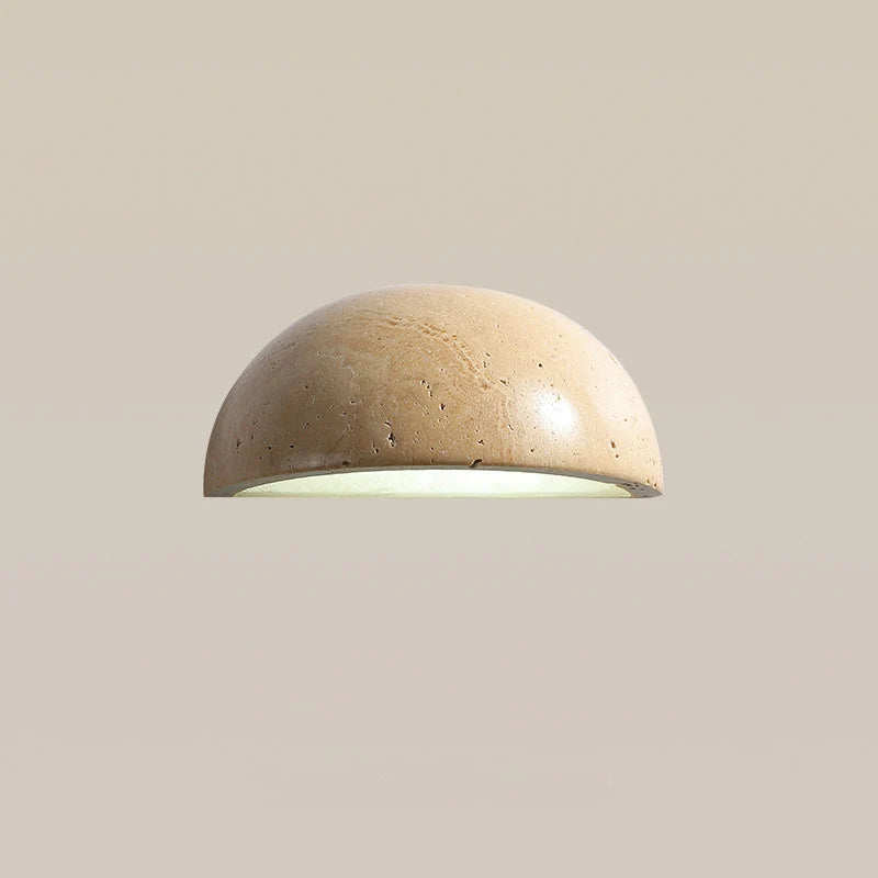 Arandela Detaila Meia Lua Travertino