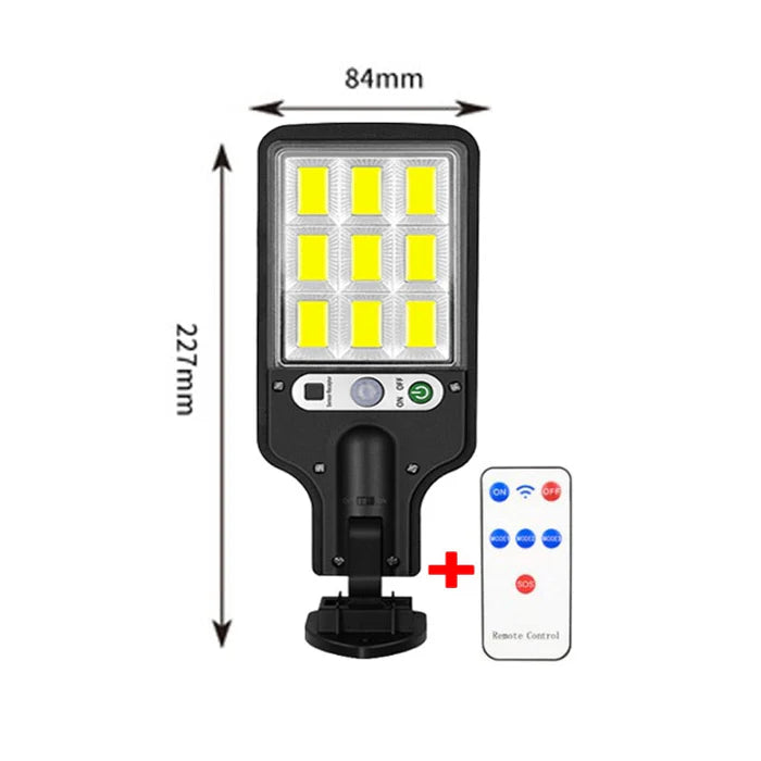 Refletor Solar LED 600W com Sensor de Movimento e Alta Potência