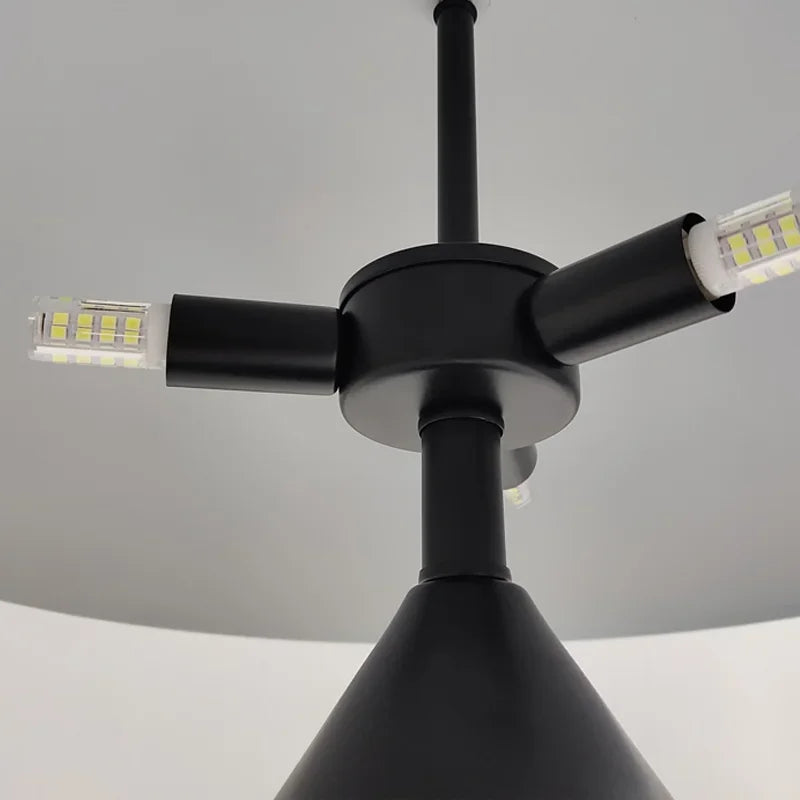 Abajur Cogumelo Luminária de Mesa em Metal Bellora