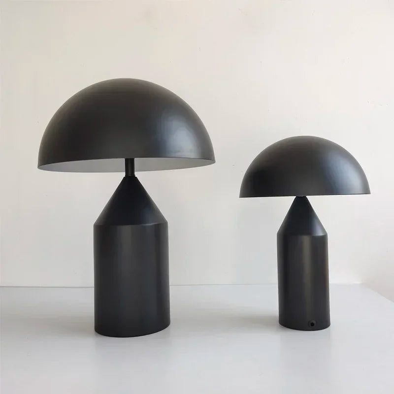 Abajur Cogumelo Luminária de Mesa em Metal Bellora