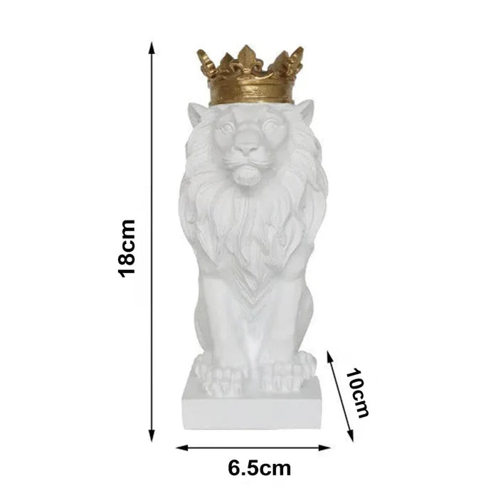 Estatueta Leão Imperador – Poder, Elegância e Presença na Decoração