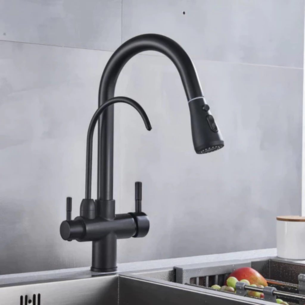 Torneira Gourmet Monocomando Dupla Função Filtro Integrado + Jato Extensível