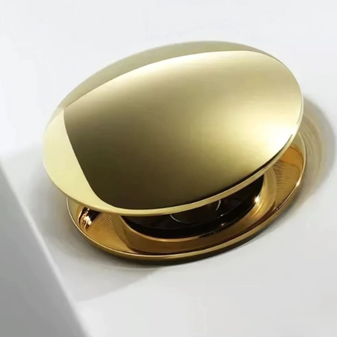 Válvula click inox para cuba de banheiro