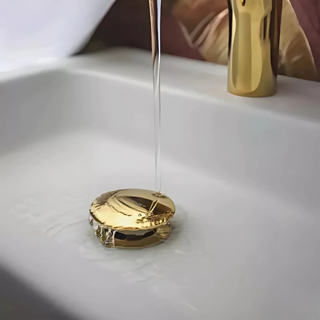 Válvula click inox para cuba de banheiro