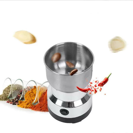 Moedor de Café e Grãos Elétrico Inox 150W – Durável e Compacto