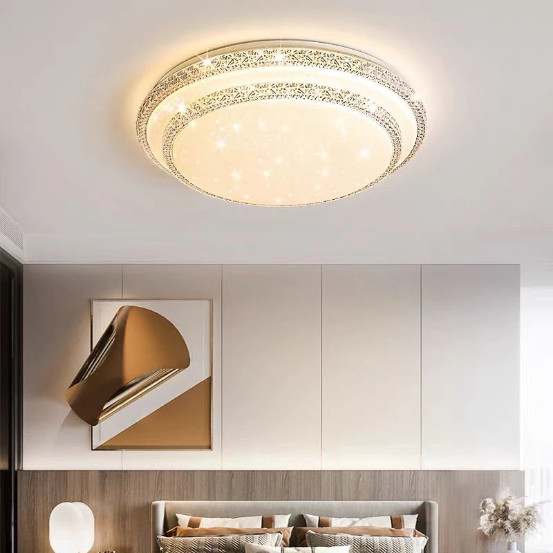 Plafon de Cristal 2 Andares Premium – Iluminação Luxuosa e Moderna