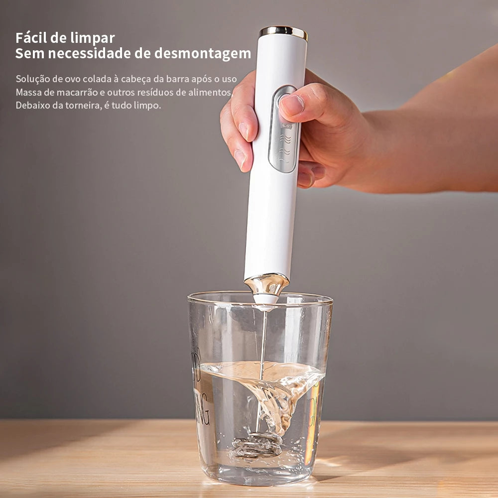 Batedor e Misturador Mixer Elétrico 2 em 1 – Alta Performance + Carregamento USB