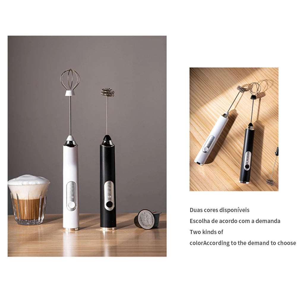 Batedor e Misturador Mixer Elétrico 2 em 1 – Alta Performance + Carregamento USB