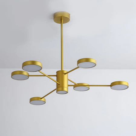 Lustre Led Pendente Nórdico Galáxia 6 Hastes Moderno