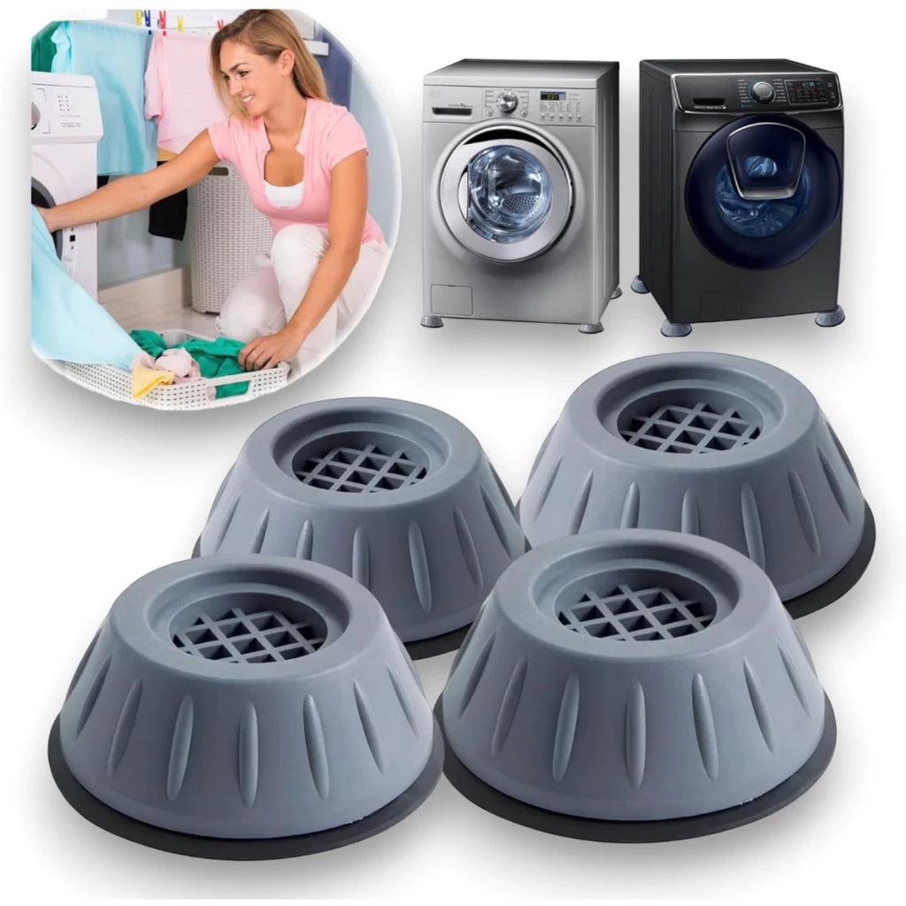 Kit 4 Pés Anti Vibração para Máquina de Lavar – Estabilidade e Silêncio