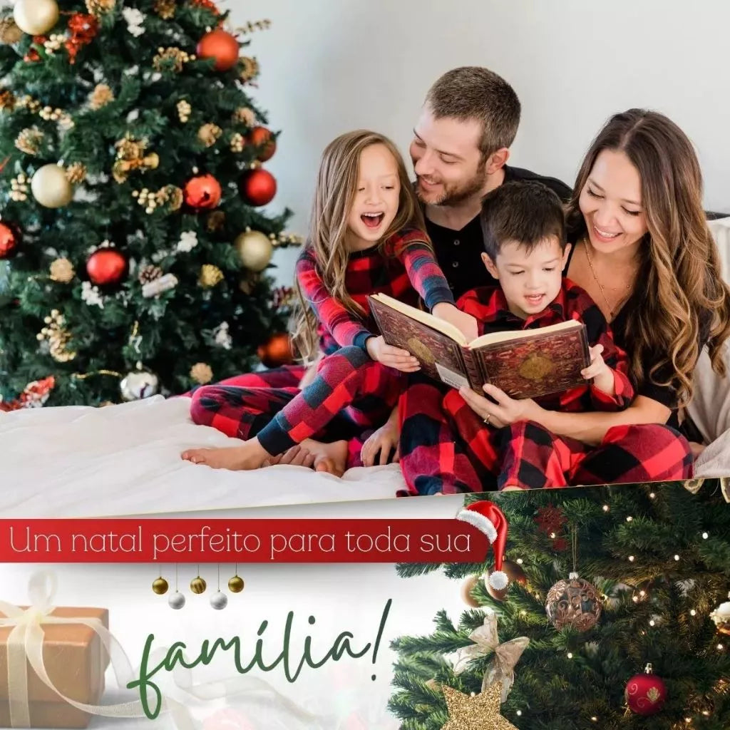 Árvore de Natal Super Cheia Premium Realista – Edição Exclusiva 2025 (2,40m)