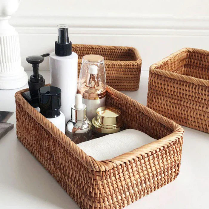 Cesto Organizador Multiuso e Decorativo de Vime – Organização com Estilo Natural