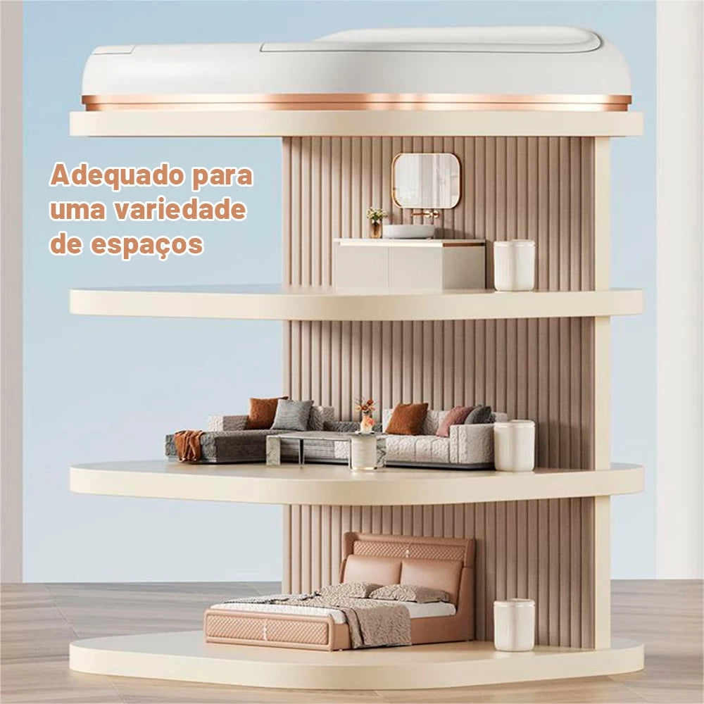 Lixeira para Banheiro com Tampa – Compacta, Moderna e Funcional