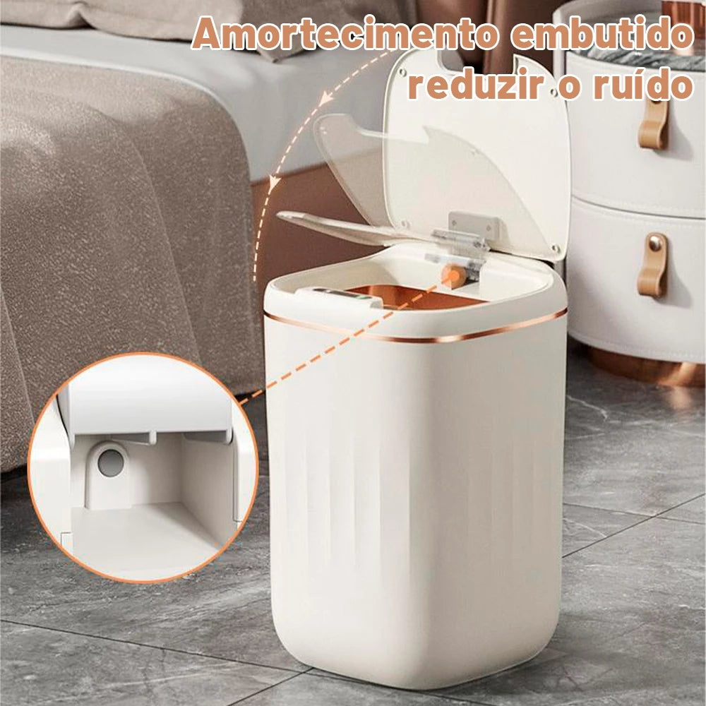 Lixeira para Banheiro com Tampa – Compacta, Moderna e Funcional