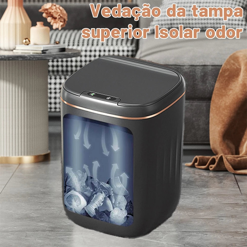 Lixeira para Banheiro com Tampa – Compacta, Moderna e Funcional