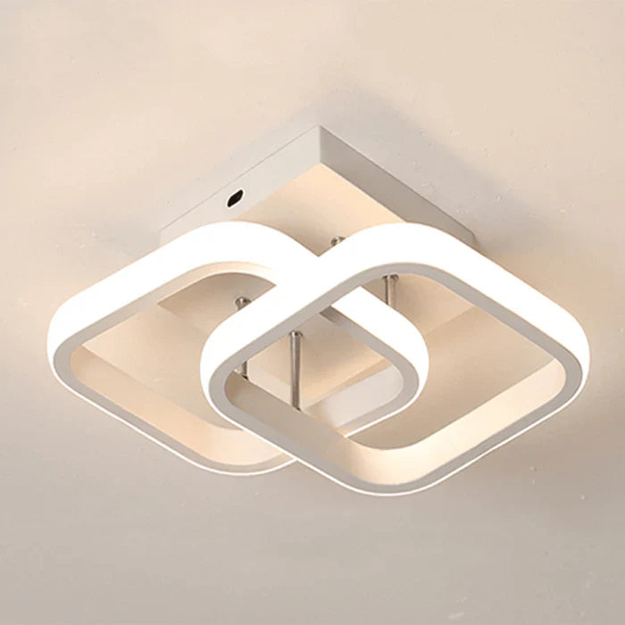 Luminária de Teto LED Moderna – Design Futurista com Iluminação Eficiente