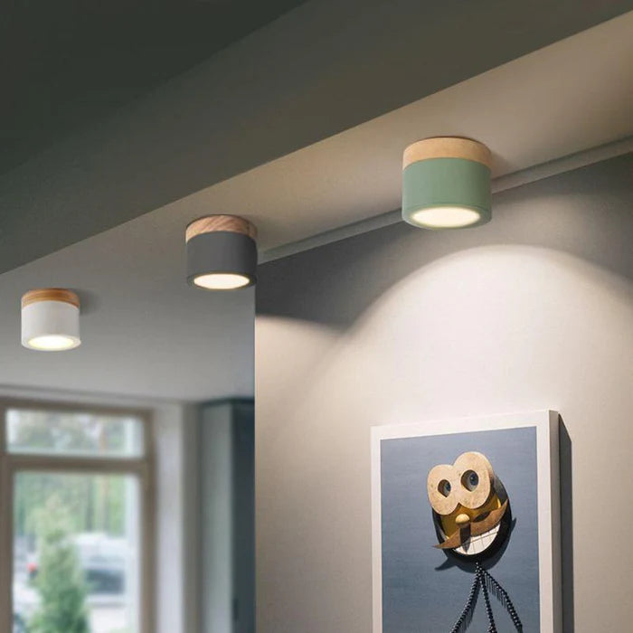 Luminária de Teto Plafon LED – Design Moderno e Cores Suaves