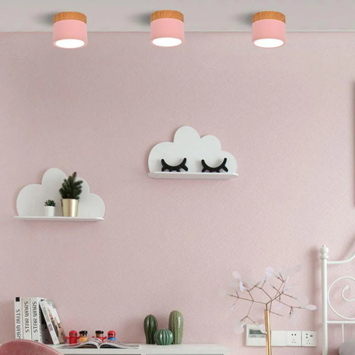 Luminária de Teto Plafon LED – Design Moderno e Cores Suaves