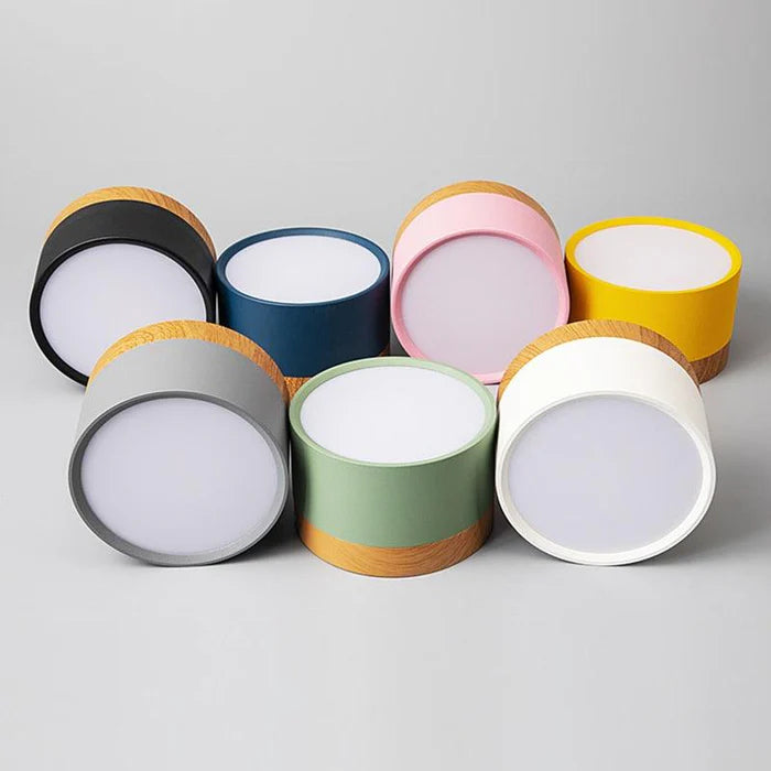 Luminária de Teto Plafon LED – Design Moderno e Cores Suaves