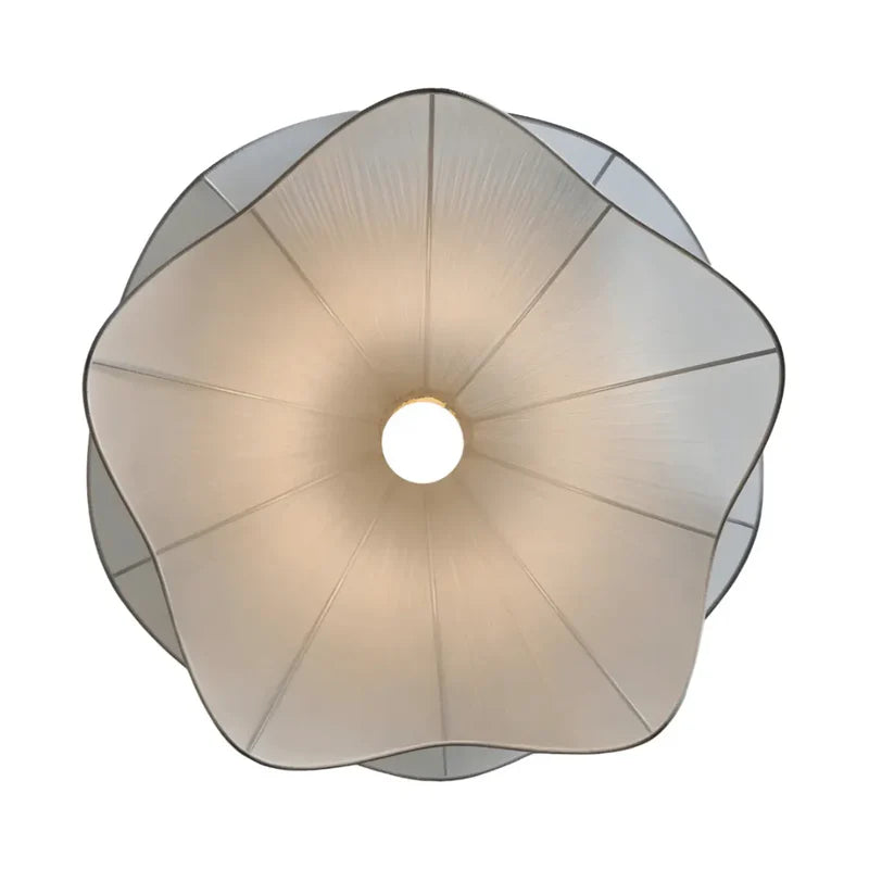 Luminária Pendente Moderna Flor em Tecido Suavidade para Sua Sala de Estar