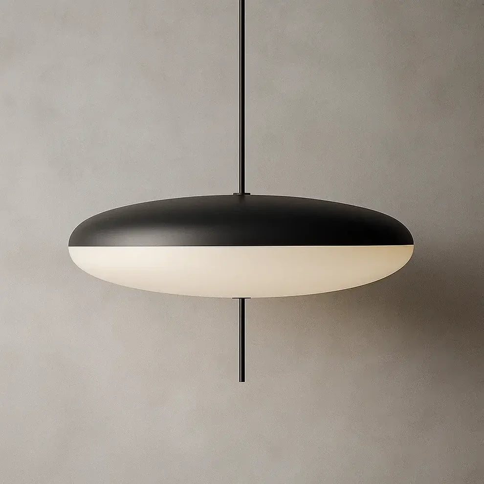 Luminária Pendente Disco Oval Minimalista